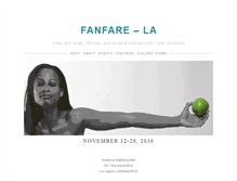 Tablet Screenshot of fanfare-la.com